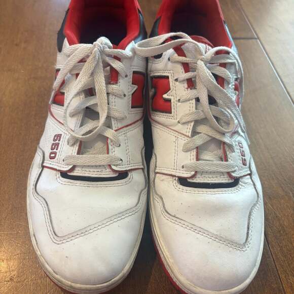 New Balance 550 BB550SE1 Men\'s Size 10.5 White Team Red Sneaker main image 4